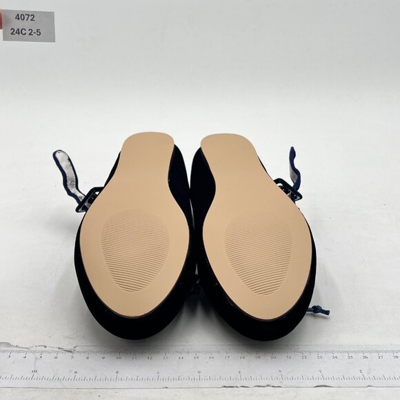Miss Left Women Bowknots Ankle Strap Mary Jane Classic Closed Round Toe Ballet F - Picture 7 of 8